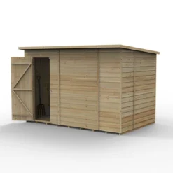 10' X 6' Forest Beckwood 25yr Guarantee Shiplap Pressure Treated Windowless Pent Wooden Shed (3.11m X 2.05m) -Zen Gardenia Sales spp106nwm open 05.26.23 1