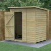 6' X 4' Forest Beckwood 25yr Guarantee Shiplap Pressure Treated Windowless Pent Wooden Shed (1.98m X 1.4m)