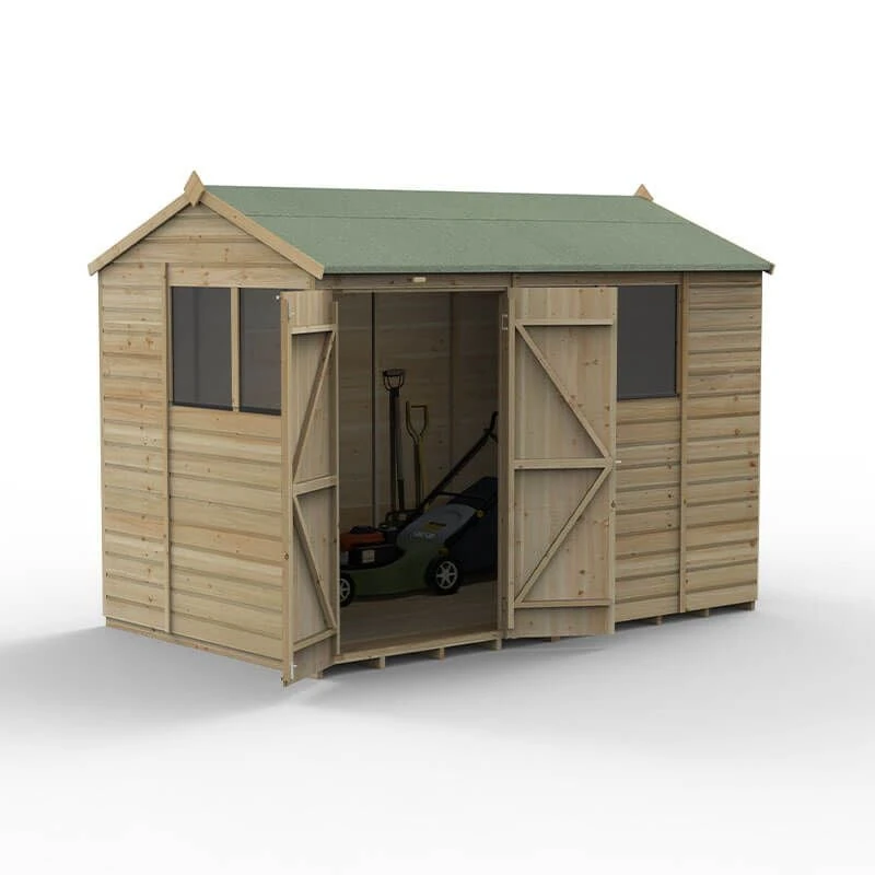 10' X 6' Forest Beckwood 25yr Guarantee Shiplap Pressure Treated Double Door Reverse Apex Wooden Shed (3.01m X 1.99m) 20 10' X 6' Forest Beckwood 25yr Guarantee Shiplap Pressure Treated Double Door Reverse Apex Wooden Shed (3.01m X 1.99m) - Image 18