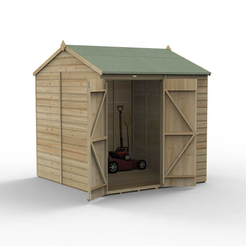 7' X 7' Forest Beckwood 25yr Guarantee Shiplap Pressure Treated Windowless Double Door Reverse Apex Wooden Shed (2.28m X 2.12m) 19 7' X 7' Forest Beckwood 25yr Guarantee Shiplap Pressure Treated Windowless Double Door Reverse Apex Wooden Shed (2.28m X 2.12m) - Image 17