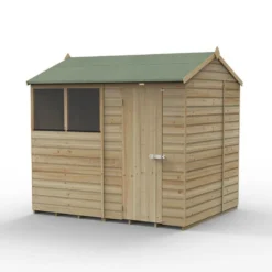8' X 6' Forest Beckwood 25yr Guarantee Shiplap Pressure Treated Reverse Apex Wooden Shed (2.42m X 1.99m) 23 8' X 6' Forest Beckwood 25yr Guarantee Shiplap Pressure Treated Reverse Apex Wooden Shed (2.42m X 1.99m) -Zen Gardenia Sales spr862wm closed 05.24.23 1