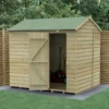 8' X 6' Forest Beckwood 25yr Guarantee Shiplap Pressure Treated Windowless Reverse Apex Wooden Shed (2.42m X 1.99m) -Zen Gardenia Sales spr86nwm insitu min 1