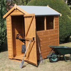 6' X 6' Traditional Standard Shiplap Apex Wooden Garden Shed (1.83m X 1.83m) -Zen Gardenia Sales standard apex sheds insitu3 min 8