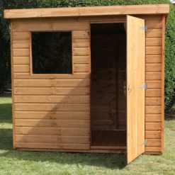 6' X 4' Traditional Standard Shiplap Pent Wooden Shed (1.83m X 1.22m) 31 6' X 4' Traditional Standard Shiplap Pent Wooden Shed (1.83m X 1.22m) -Zen Gardenia Sales standard pent sheds insitu3 min 4