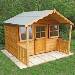 6' X 4' Shire Stork Kids Wooden Playhouse (1.69m X 1.7m)