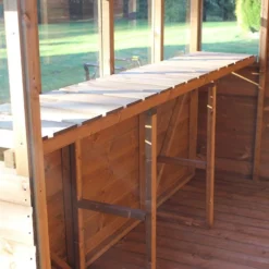 10' X 8' Traditional Shiplap Sun Pent 6' Gable Wooden Garden Shed (3.05m X 2.44m) -Zen Gardenia Sales sun pent sheds feature3 min 4