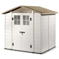 6'6 X 5'4 Shire Tuscany Evo 200 Apex Plastic Double Door Shed (2.02m X 1.62m) 21 6'6 X 5'4 Shire Tuscany Evo 200 Apex Plastic Double Door Shed (2.02m X 1.62m) -Zen Gardenia Sales tevo2002pvc 1aa 6x5 shire tuscany evo 200 cutout1 min