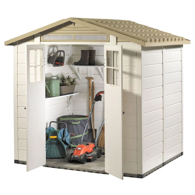 6'6 X 5'4 Shire Tuscany Evo 200 Apex Plastic Double Door Shed (2.02m X 1.62m) 11 6'6 X 5'4 Shire Tuscany Evo 200 Apex Plastic Double Door Shed (2.02m X 1.62m) - Image 9
