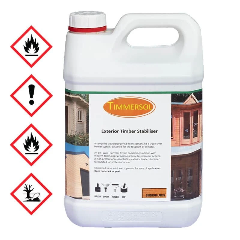 Timmersol Siberian Larch Stabiliser & Waterproofer - 5 Litres 4 Timmersol Siberian Larch Stabiliser & Waterproofer - 5 Litres - Image 2