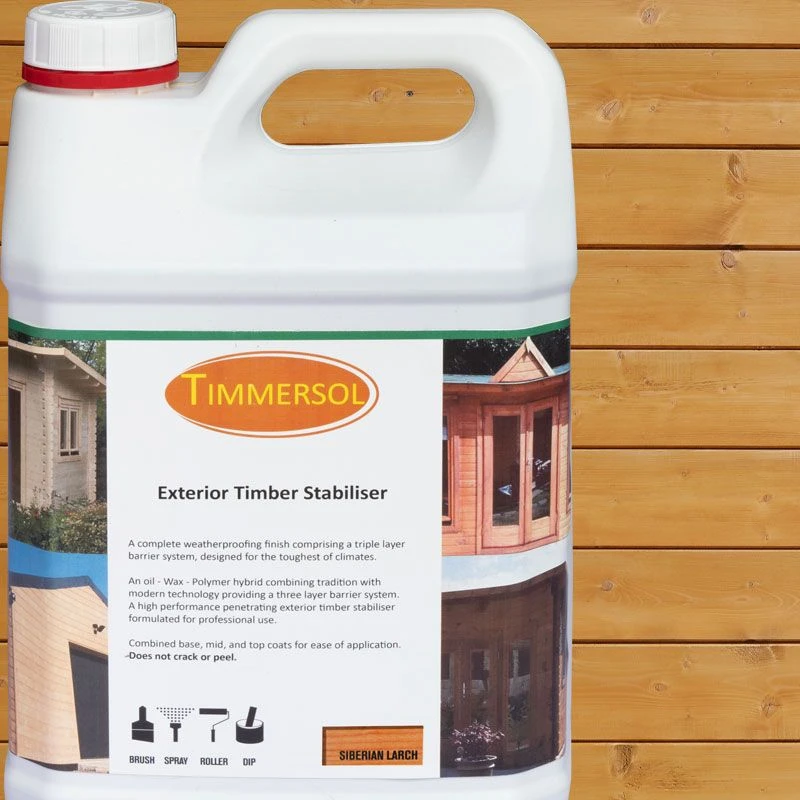 Timmersol Siberian Larch Stabiliser & Waterproofer - 5 Litres 7 Timmersol Siberian Larch Stabiliser & Waterproofer - 5 Litres - Image 5