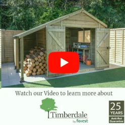 10' X 6' Forest Timberdale 25yr Guarantee Tongue & Groove Pressure Treated Windowless Reverse Apex Shed (3.06m X 1.98m) -Zen Gardenia Sales timberdale video thumbnail image 1 9 3
