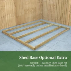 8' X 6' Forest Timberdale 25yr Guarantee Tongue & Groove Pressure Treated Apex Shed (2.47m X 1.98m) -Zen Gardenia Sales timberdale wooden shed base 8x6 image rght align 4