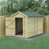10' X 6' Forest Timberdale 25yr Guarantee Tongue & Groove Pressure Treated Windowless Apex Shed (3.06m X 1.98m) -Zen Gardenia Sales tpa106nwm