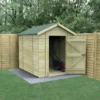 8' X 6' Forest Timberdale 25yr Guarantee Tongue & Groove Pressure Treated Windowless Apex Shed (2.5m X 1.98m) -Zen Gardenia Sales tpa86nwm