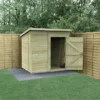 7' X 5' Forest Timberdale 25yr Guarantee Tongue & Groove Pressure Treated Windowless Pent Shed (2.24m X 1.7m) 1 7' X 5' Forest Timberdale 25yr Guarantee Tongue & Groove Pressure Treated Windowless Pent Shed (2.24m X 1.7m) -Zen Gardenia Sales tpp75nwm