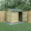 8' X 6' Forest Timberdale 25yr Guarantee Tongue & Groove Pressure Treated Windowless Reverse Apex Shed (2.47m X 1.98m) -Zen Gardenia Sales tpra86nwm