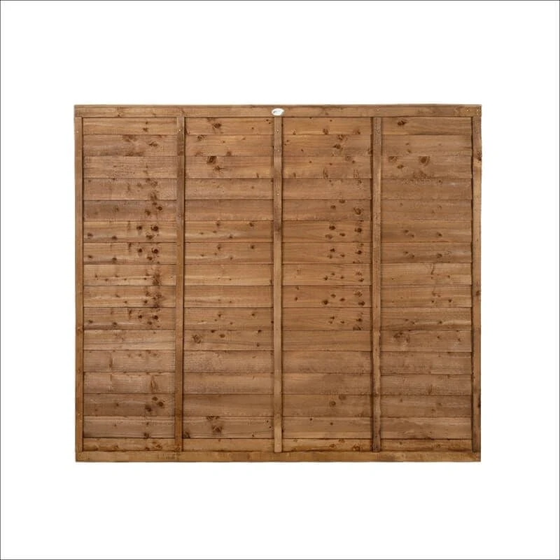Forest 6' X 5'6 Brown Pressure Treated Super Lap Fence Panel (1.83m X 1.68m) 6 Forest 6' X 5'6 Brown Pressure Treated Super Lap Fence Panel (1.83m X 1.68m) - Image 4