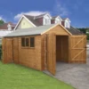 18' X 10' Traditional Deluxe Shiplap Wooden Garage / Workshop Shed (5.5m X 3.05m) -Zen Gardenia Sales tra1812gdx 01 min 2