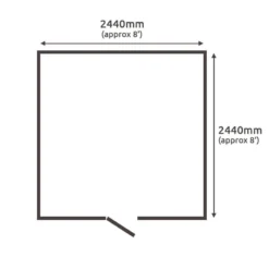 8' X 8' Traditional Shiplap 8' Cabin Garden Shed (2.44m X 2.44m) 8 8' X 8' Traditional Shiplap 8' Cabin Garden Shed (2.44m X 2.44m) -Zen Gardenia Sales tra88cab min 1
