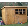 8' X 8' Traditional Heavy Duty Shiplap Pent Wooden Garden Shed (2.44m X 2.44m) -Zen Gardenia Sales tra88peh 01 1