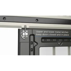 8' X 16' Suncast New Tremont One Apex Roof Plastic Garden Storage Shed (2.43m X 4.96m) -Zen Gardenia Sales tremont door latches