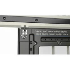 8' X 13' Suncast New Tremont Two Apex Roof Plastic Garden Storage Shed (2.43m X 4.03m) -Zen Gardenia Sales tremont door latches 1