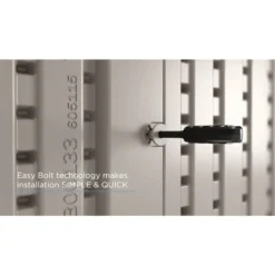 8' X 13' Suncast New Tremont Two Apex Roof Plastic Garden Storage Shed (2.43m X 4.03m) -Zen Gardenia Sales tremont easy bolt 1