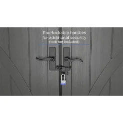 8' X 16' Suncast New Tremont One Apex Roof Plastic Garden Storage Shed (2.43m X 4.96m) -Zen Gardenia Sales tremont padlockable