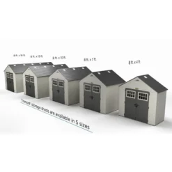 8' X 13' Suncast New Tremont Two Apex Roof Plastic Garden Storage Shed (2.43m X 4.03m) -Zen Gardenia Sales tremont size options 1