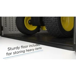 8' X 13' Suncast New Tremont Two Apex Roof Plastic Garden Storage Shed (2.43m X 4.03m) -Zen Gardenia Sales tremont sturdy floor 1