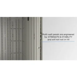 8' X 16' Suncast New Tremont One Apex Roof Plastic Garden Storage Shed (2.43m X 4.96m) -Zen Gardenia Sales tremont wall panels