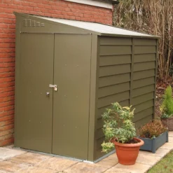 9' X 4' Trimetals Titan 940 Premium Pent Metal Lean To Shed (2.63m X 1.31m)