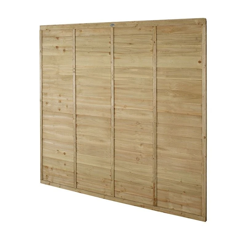 Forest 6' X 6' Pressure Treated Lap Fence Panel (1.83m X 1.83m) 6 Forest 6' X 6' Pressure Treated Lap Fence Panel (1.83m X 1.83m) - Image 4