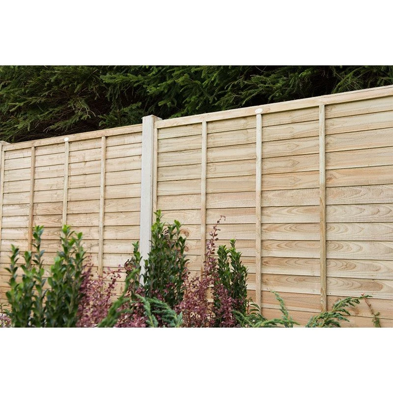 Forest 6' X 6' Pressure Treated Lap Fence Panel (1.83m X 1.83m) 4 Forest 6' X 6' Pressure Treated Lap Fence Panel (1.83m X 1.83m) - Image 2