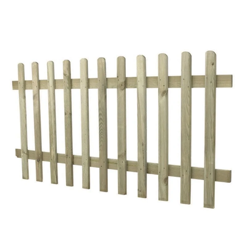 Forest 6' X 3' Pressure Treated Pale Picket Fence Panel (1.83m X 0.9m) 4 Forest 6' X 3' Pressure Treated Pale Picket Fence Panel (1.83m X 0.9m) - Image 2