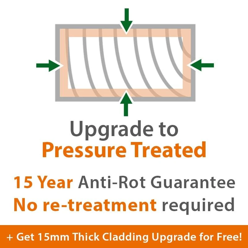 6' X 10' Traditional 2 Storey Kids Wooden Playhouse With Garage (1.83x3.05m) 4 6' X 10' Traditional 2 Storey Kids Wooden Playhouse With Garage (1.83x3.05m) - Image 2