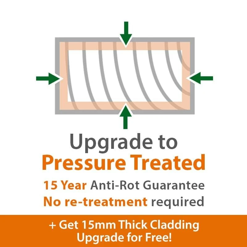 8' X 4' Traditional Shiplap Wooden Pent Tool Store Shed (2.44m X 1.22m) 8 8' X 4' Traditional Shiplap Wooden Pent Tool Store Shed (2.44m X 1.22m) - Image 6