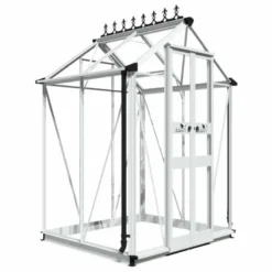 4' X 4' Halls Cotswold Birdlip Small Greenhouse With Toughened Glass (1.47m X 1.32m) -Zen Gardenia Sales v01566 eden birdlip 4x4 small greenhouse cutout min 1