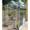 4' X 4' Halls Cotswold Birdlip Small Greenhouse With Toughened Glass (1.47m X 1.32m) -Zen Gardenia Sales v01566 eden birdlip 4x4 small greenhouse main min 1