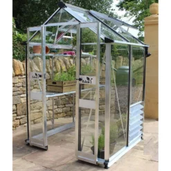 4' X 4' Halls Cotswold Birdlip Small Greenhouse With Toughened Glass (1.47m X 1.32m)