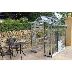 4' X 6' Halls Cotswold Birdlip Small Greenhouse With Toughened Glass (1.47m X 1.94m) 12 4' X 6' Halls Cotswold Birdlip Small Greenhouse With Toughened Glass (1.47m X 1.94m) -Zen Gardenia Sales v01575 eden birdlip 4x6 small greenhouse no3 min