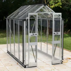 4' X 8' Halls Cotswold Birdlip Small Greenhouse With Toughened Glass (1.47m X 2.56m)