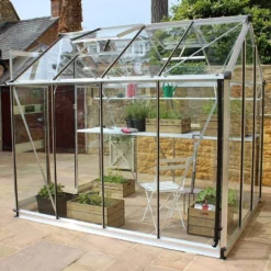 6' X 6' Halls Cotswold Burford Small Greenhouse With Toughened Glass (1.94m X 1.94m)