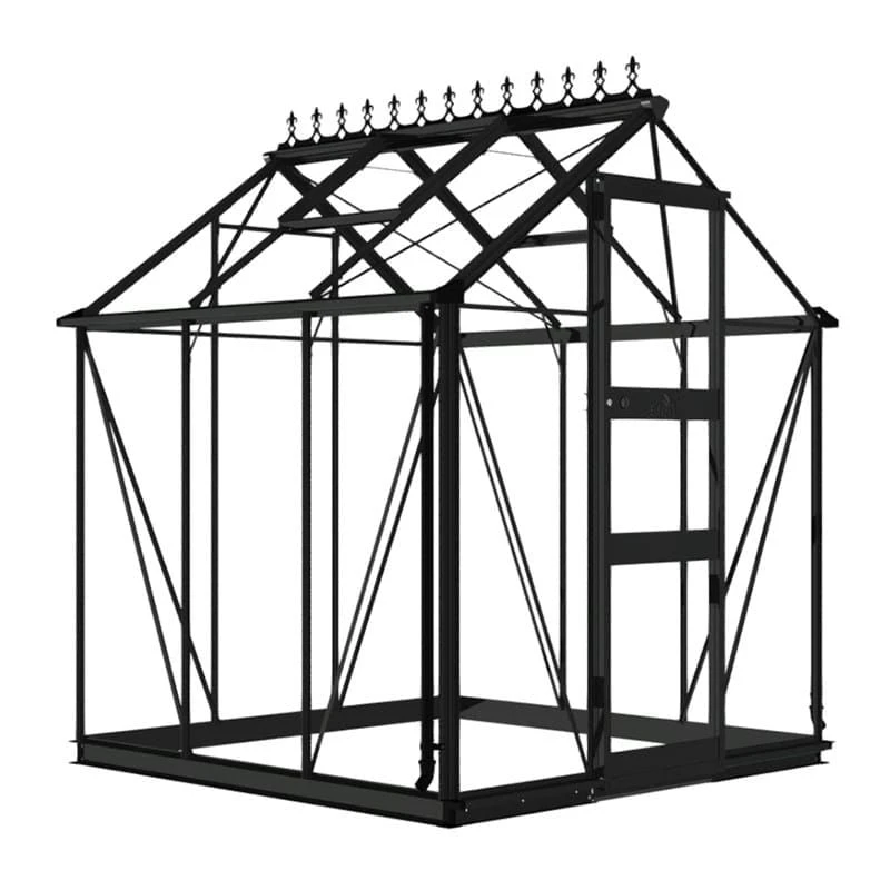 6' X 6' Halls Cotswold Burford Small Greenhouse In Black With Toughened Glass (1.94m X 1.94m) 13 6' X 6' Halls Cotswold Burford Small Greenhouse In Black With Toughened Glass (1.94m X 1.94m) - Image 11