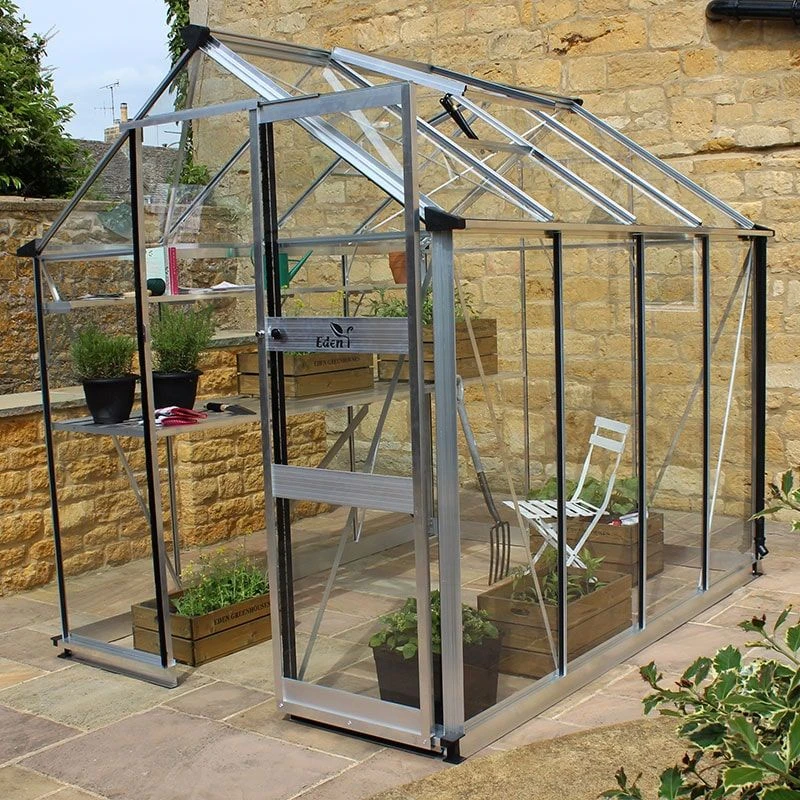 6' X 8' Halls Cotswold Burford Small Greenhouse With Toughened Glass (1.94m X 2.56m) 6 6' X 8' Halls Cotswold Burford Small Greenhouse With Toughened Glass (1.94m X 2.56m) - Image 4