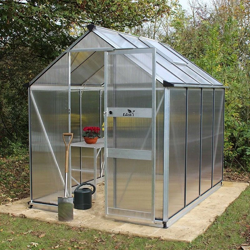 6' X 8' Halls Cotswold Burford Small Greenhouse With Toughened Glass (1.94m X 2.56m) 7 6' X 8' Halls Cotswold Burford Small Greenhouse With Toughened Glass (1.94m X 2.56m) - Image 5