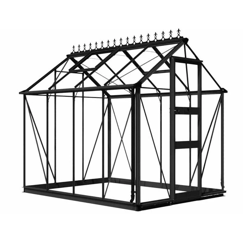 6' X 8' Halls Cotswold Burford Small Greenhouse In Black With Toughened Glass (1.94m X 2.56m) 15 6' X 8' Halls Cotswold Burford Small Greenhouse In Black With Toughened Glass (1.94m X 2.56m) - Image 13