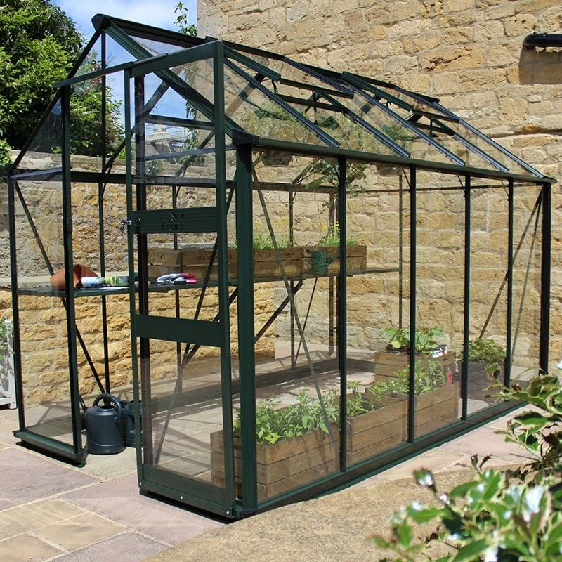 6' X 8' Halls Cotswold Burford Small Greenhouse In Black With Toughened Glass (1.94m X 2.56m) 7 6' X 8' Halls Cotswold Burford Small Greenhouse In Black With Toughened Glass (1.94m X 2.56m) - Image 5
