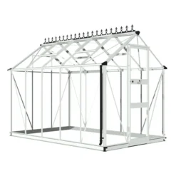 6' X 10' Halls Cotswold Burford Small Greenhouse With Toughened Glass (1.94m X 3.17m) -Zen Gardenia Sales v01611 eden burford 6x10 small greenhouse cutout min