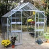 8' X 10' Halls Cotswold Blockley Greenhouse With Toughened Glass (2.56m X 3.17m) -Zen Gardenia Sales v01620 eden blockley 8x10 greenhouse main min